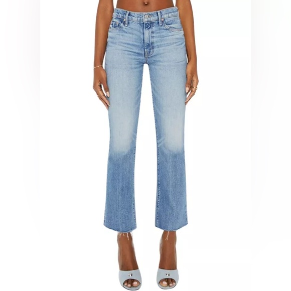 NWT Mother Denim The Outsider Flood Fray Jeans - Picture 1 of 8